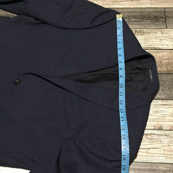 Z Zegna Wool Blazer Jacket Men’s EU 52 US 42 Blue 2 Button (Read Desc) - Picture 3 of 14